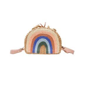Pleiades X Sea & Grass Pastel Rainbow Backpack Handmade Kids Eco Friendly